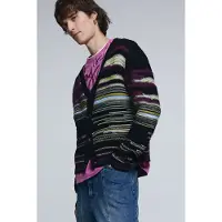 Desigual , cardigan a righe, Uomo, Rosso, M