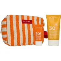 Clarins COFANETTO ROUTINE PROTEZIONE SOLARE ANTI-ETà CORPO E VISO