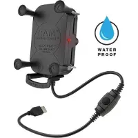 Ram Mounts Supporto Di Ricarica Wireless Impermeabile Tough-charge Con X-grip 15w