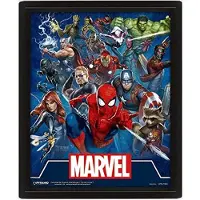 Abysse Corp Cornice 3d Lenticolare Di Icone Cinematografiche Marvel