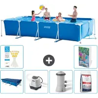 Intex Piscina fuori terra rettangolare - 450x220x84 cm - composta da 5 elementi - modello S127