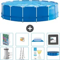 Intex Piscina fuori terra a struttura - 457x122 cm - 7 pezzi - Modello S525