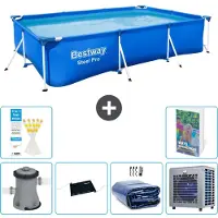 Bestway Steel Pro, piscina rettangolare - 300x201x66 cm - composta da 5 parti, modello S216