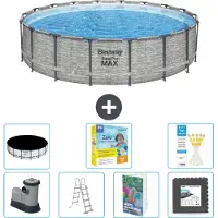 Bestway Steel Pro MAX, piscina in acciaio, forma rotonda - 549x122 cm - 6 pezzi, modello S607
