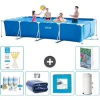 Intex Piscina fuori terra rettangolare - 450x220x84 cm - composta da 5 elementi, modello S14