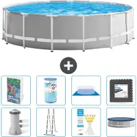 Intex Struttura per piscina a forma di prisma - 457x122 cm - composta da 7 elementi - modello S563