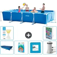 Intex Piscina fuori terra rettangolare - 450x220x84 cm - composta da 5 elementi, modello S48