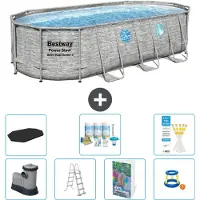 Bestway Power Steel, piscina ovale - 549x274x122 cm - composta da 6 parti, modello S548