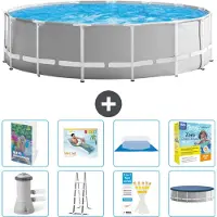 Intex Struttura per piscina a forma di prisma - 457x122 cm - composta da 7 elementi - modello S639