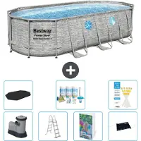 Bestway Power Steel, piscina ovale - 549x274x122 cm - composta da 6 parti, modello S632