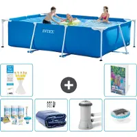 Intex Piscina fuori terra rettangolare - 300x200x75 cm - composta da 5 elementi, modello S160