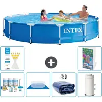 Intex Piscina autoportante rettangolare - 366x76 cm - composta da 5 parti - modello S115