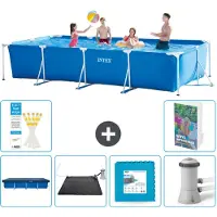 Intex Piscina fuori terra rettangolare - 450x220x84 cm - composta da 5 elementi, modello S99