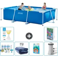 Intex Piscina fuori terra rettangolare - 300x200x75 cm - composta da 5 elementi, modello S108