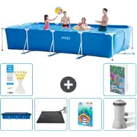 Intex Piscina fuori terra rettangolare - 450x220x84 cm - composta da 5 elementi, modello S37
