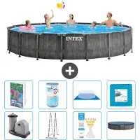 Intex Struttura per piscina a forma di prisma - 549x122 cm - composta da 7 elementi - modello S602