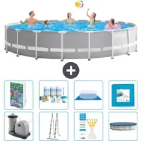 Intex Struttura per piscina a forma di prisma - 610x132 cm - composta da 7 elementi - modello S536
