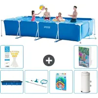 Intex Piscina fuori terra rettangolare - 450x220x84 cm - composta da 5 elementi - modello S151