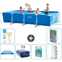 Intex Piscina fuori terra rettangolare - 450x220x84 cm - composta da 5 elementi - modello S123