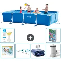 Intex Piscina fuori terra rettangolare - 450x220x84 cm - composta da 5 elementi - modello S134