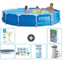 Intex Piscina autoportante rettangolare - 366x76 cm - composta da 5 parti - modello S34