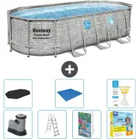 Bestway Power Steel, piscina ovale - 549x274x122 cm - composta da 6 parti, modello S546