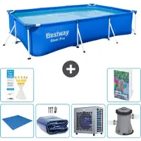 Bestway Steel Pro, piscina rettangolare - 300x201x66 cm - composta da 5 parti, modello S124