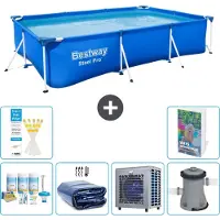 Bestway Steel Pro, piscina rettangolare - 300x201x66 cm - composta da 5 parti, modello S128