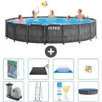 Intex Struttura per piscina a forma di prisma - 549x122 cm - composta da 7 elementi - modello S559