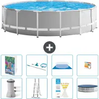 Intex Struttura per piscina a forma di prisma - 457x122 cm - composta da 7 elementi - modello S647