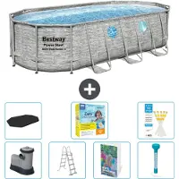 Bestway Power Steel, piscina ovale - 549x274x122 cm - composta da 6 parti, modello S532