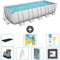 Bestway Power Steel, piscina rettangolare - 640x274x132 cm - 6 pezzi, modello S607