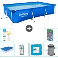 Bestway Steel Pro, piscina rettangolare - 300x201x66 cm - composta da 5 parti, modello S146