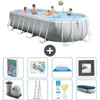 Intex Piscina fuori terra ovale "Prism Frame" - 610x305x122 cm - 7 pezzi - Modello S533