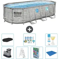 Bestway Power Steel, piscina ovale - 549x274x122 cm - composta da 6 parti, modello S599