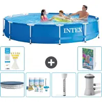 Intex Piscina autoportante rettangolare - 366x76 cm - composta da 5 parti - modello S52