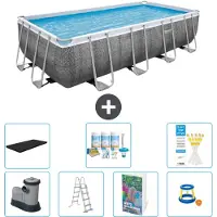 Bestway Power Steel, piscina rettangolare - 549x274x122 cm - composta da 6 parti, modello S548
