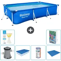 Bestway Steel Pro, piscina rettangolare - 300x201x66 cm - 5 pezzi, modello S341