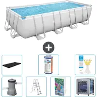 Bestway Power Steel, piscina rettangolare - 488x244x122 cm - composta da 6 parti, modello S551