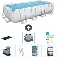 Bestway Power Steel, piscina rettangolare - 549x274x122 cm - composta da 6 parti, modello S649