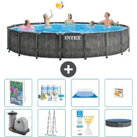 Intex Struttura per piscina a forma di prisma - 549x122 cm - composta da 7 elementi - modello S548