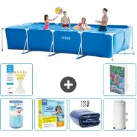 Intex Piscina fuori terra rettangolare - 450x220x84 cm - composta da 5 elementi, modello S65