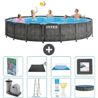 Intex Struttura per piscina a forma di prisma - 549x122 cm - composta da 7 elementi - modello S543