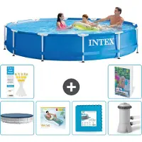 Intex Piscina autoportante rettangolare - 366x76 cm - composta da 5 parti - modello S129