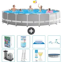 Intex Struttura per piscina a forma di prisma - 610x132 cm - composta da 7 elementi - modello S542