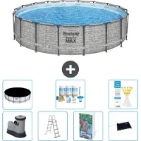 Bestway Steel Pro MAX, piscina in acciaio, forma rotonda - 549x122 cm - 6 pezzi, modello S632