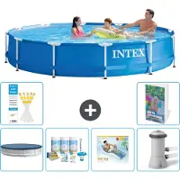 Intex Piscina fuori terra a struttura - 366x76 cm - 5 pezzi - Modello S172