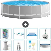 Intex Struttura per piscina a forma di prisma - 457x122 cm - composta da 7 elementi - modello S605
