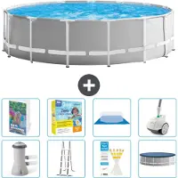 Intex Struttura per piscina a forma di prisma - 457x122 cm - composta da 7 elementi - modello S544