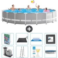 Intex Struttura per piscina a forma di prisma - 610x132 cm - composta da 7 elementi - modello S543